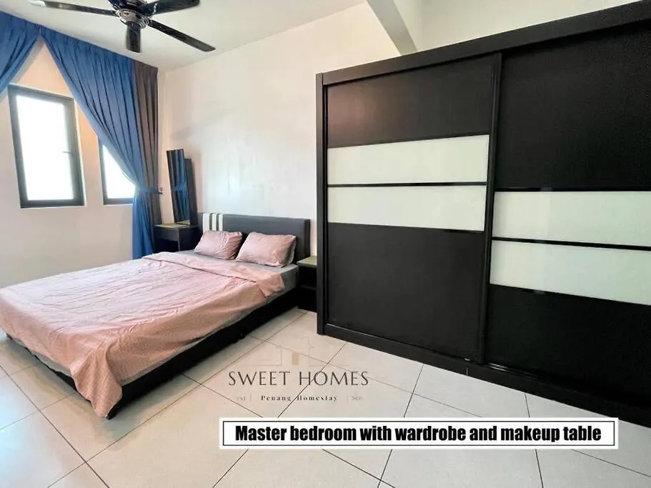 Catty Suite Prai • 3Br • 2Carparks@6Mins Pg Bridge Perai Daire