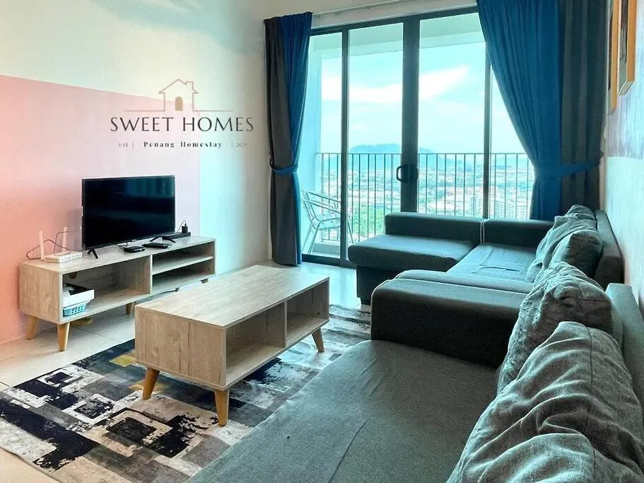 Daire Catty Suite Prai • 3Br • 2Carparks@6Mins Pg Bridge Perai Malezya