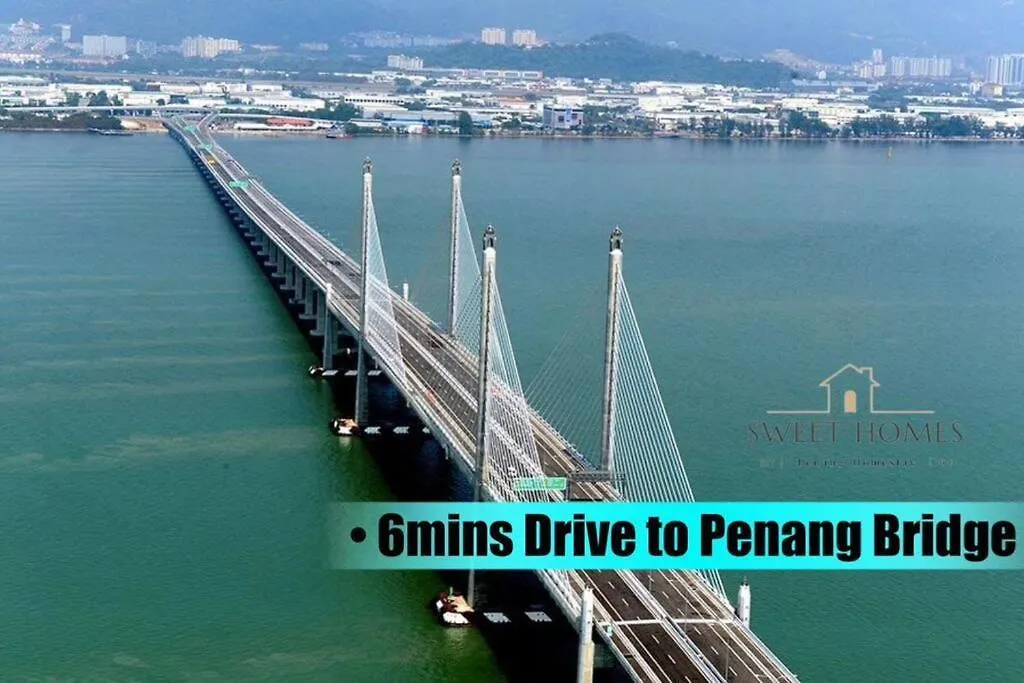 Catty Suite Prai • 3Br • 2Carparks@6Mins Pg Bridge Perai Malezya